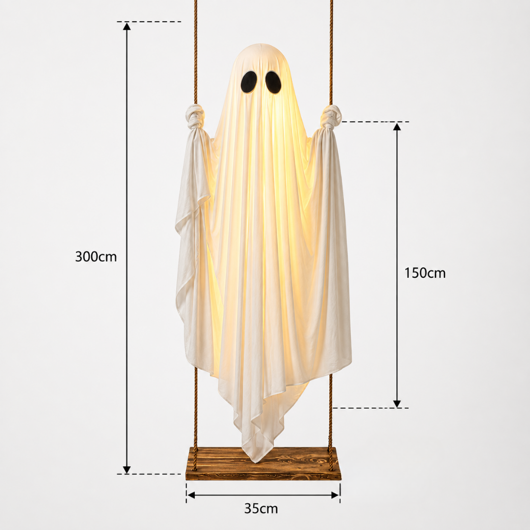 Rocking Ghost Decoration 152cm with Remote Control and Light
