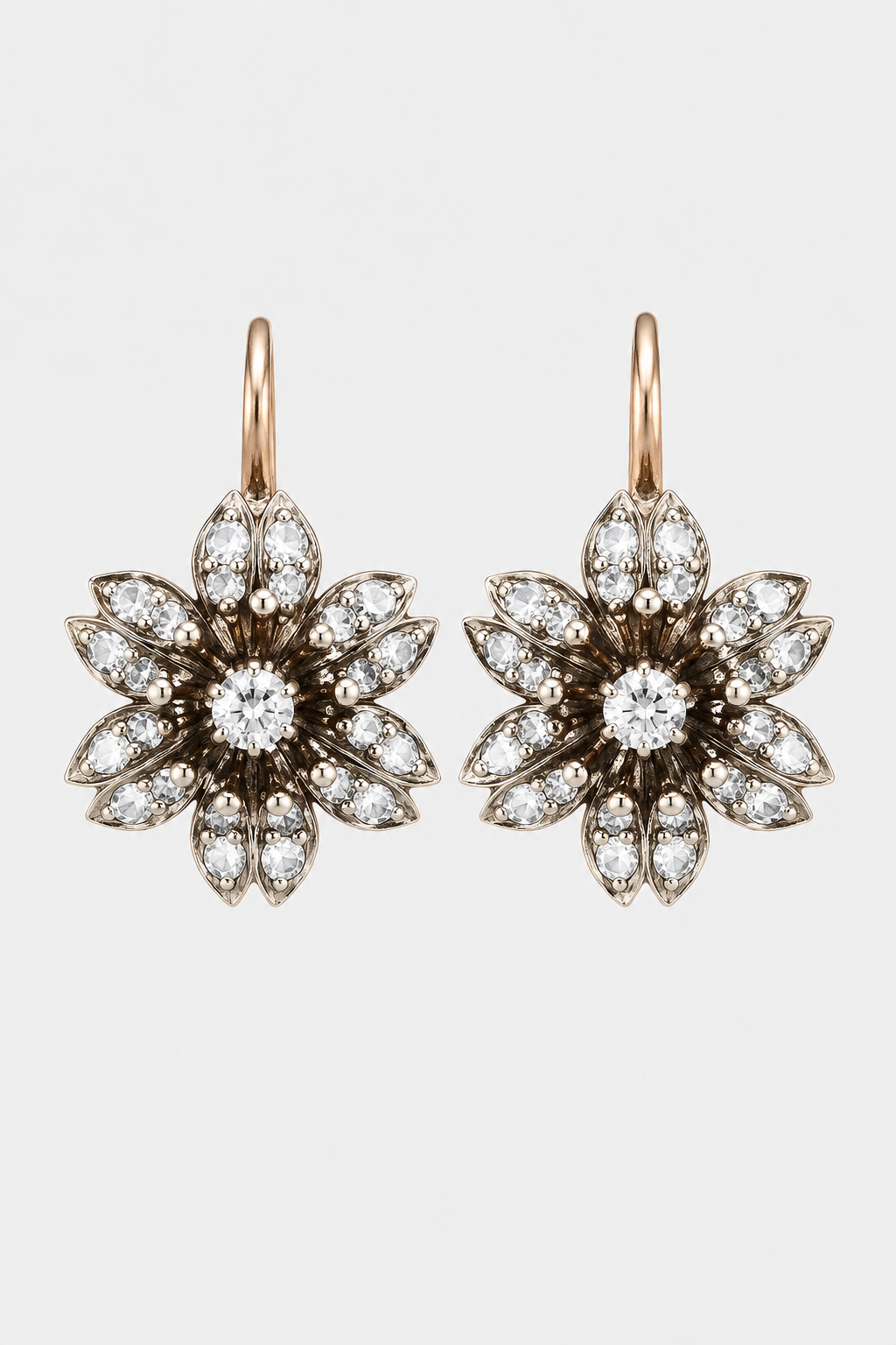 Vintage-Inspired Flower Cluster Drop Earrings – Occasion Style & Evening Glamour