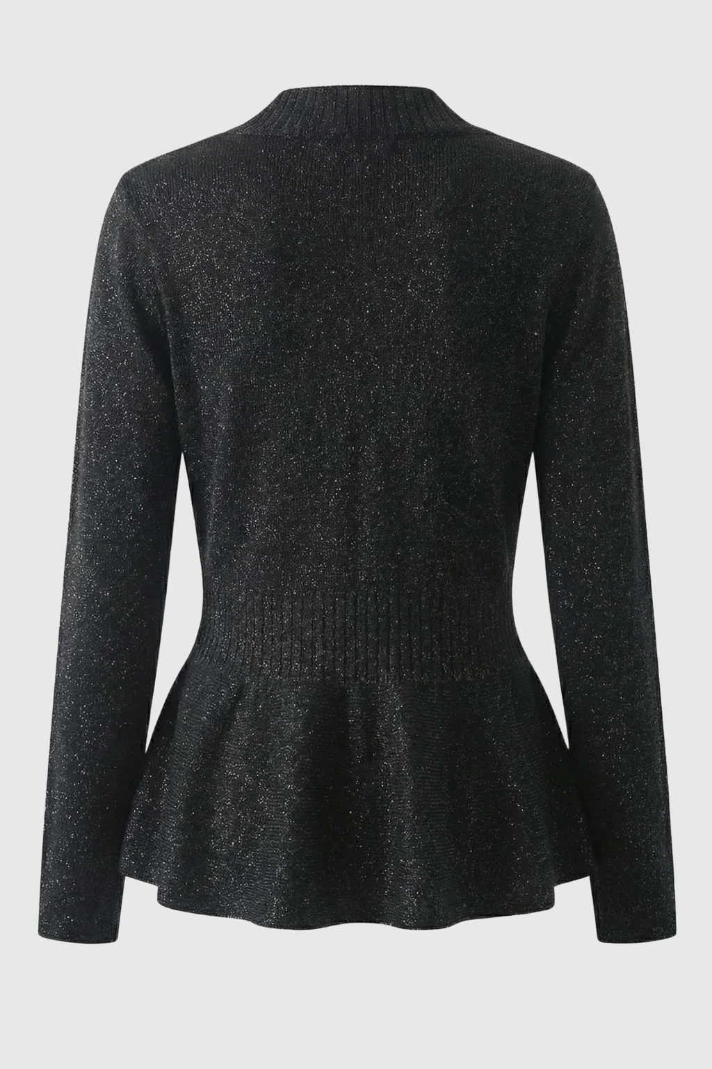 Cardigan : Women's Black Slim-Fit V-Neck Knit Cardigan Sweater in van Vanda Liamo
