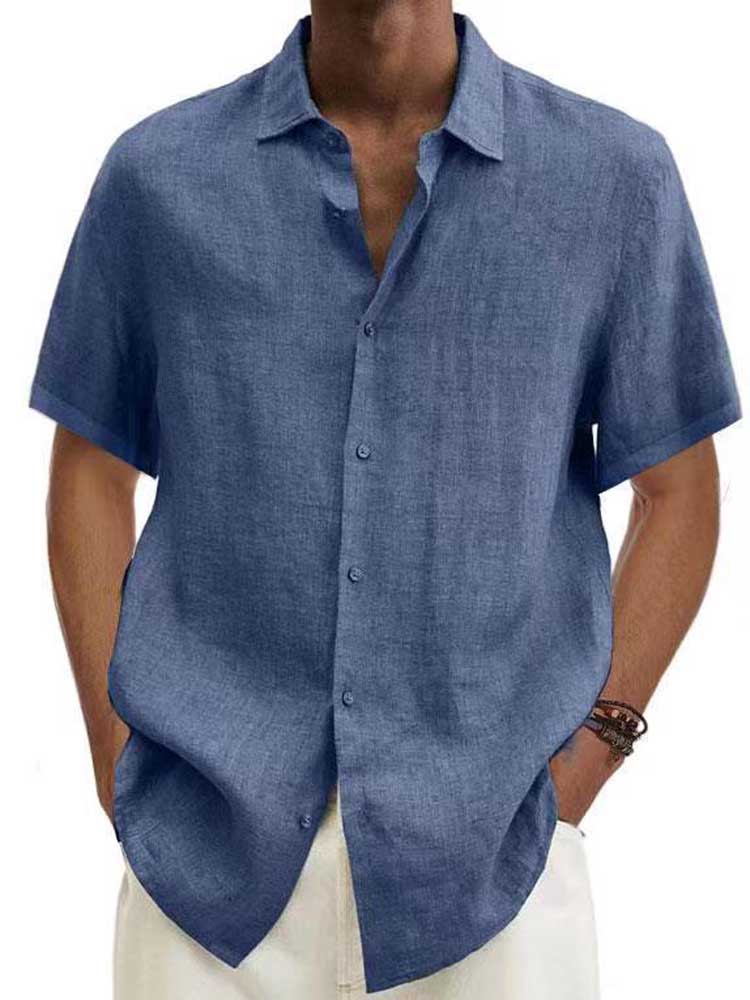 Men's Casual Short-Sleeve Shirt - Everyday Button-Up