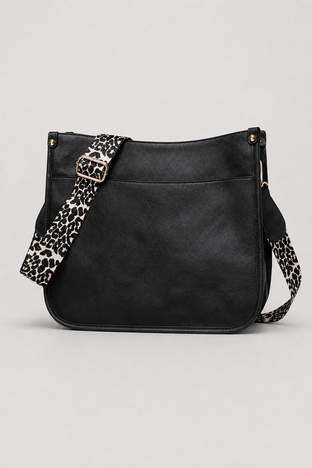 Wide-Strap Crossbody Bag – Bold Patterned Shoulder Strap & Spacious Utility