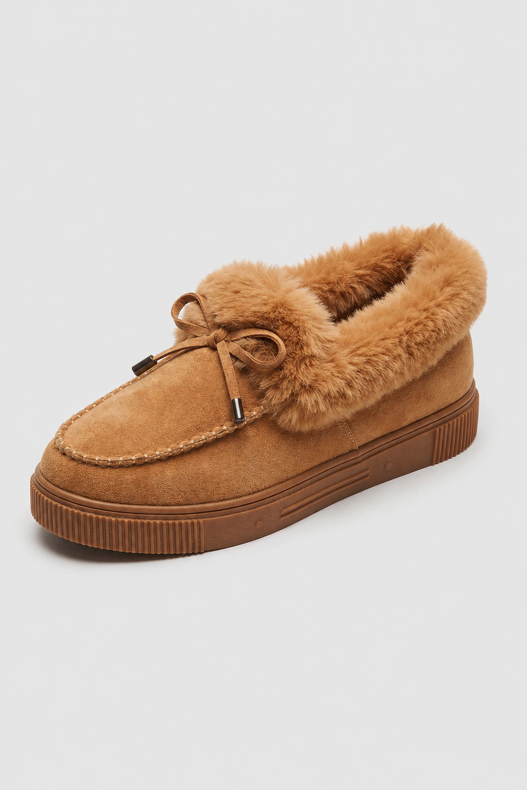 Damen gemütliche hellbraune Schneestiefel