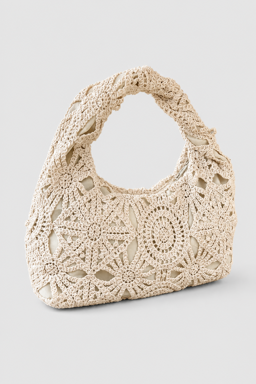 Bags : Erika | Elegant mini openwork crocheted women's handbag in van Vandaliamo