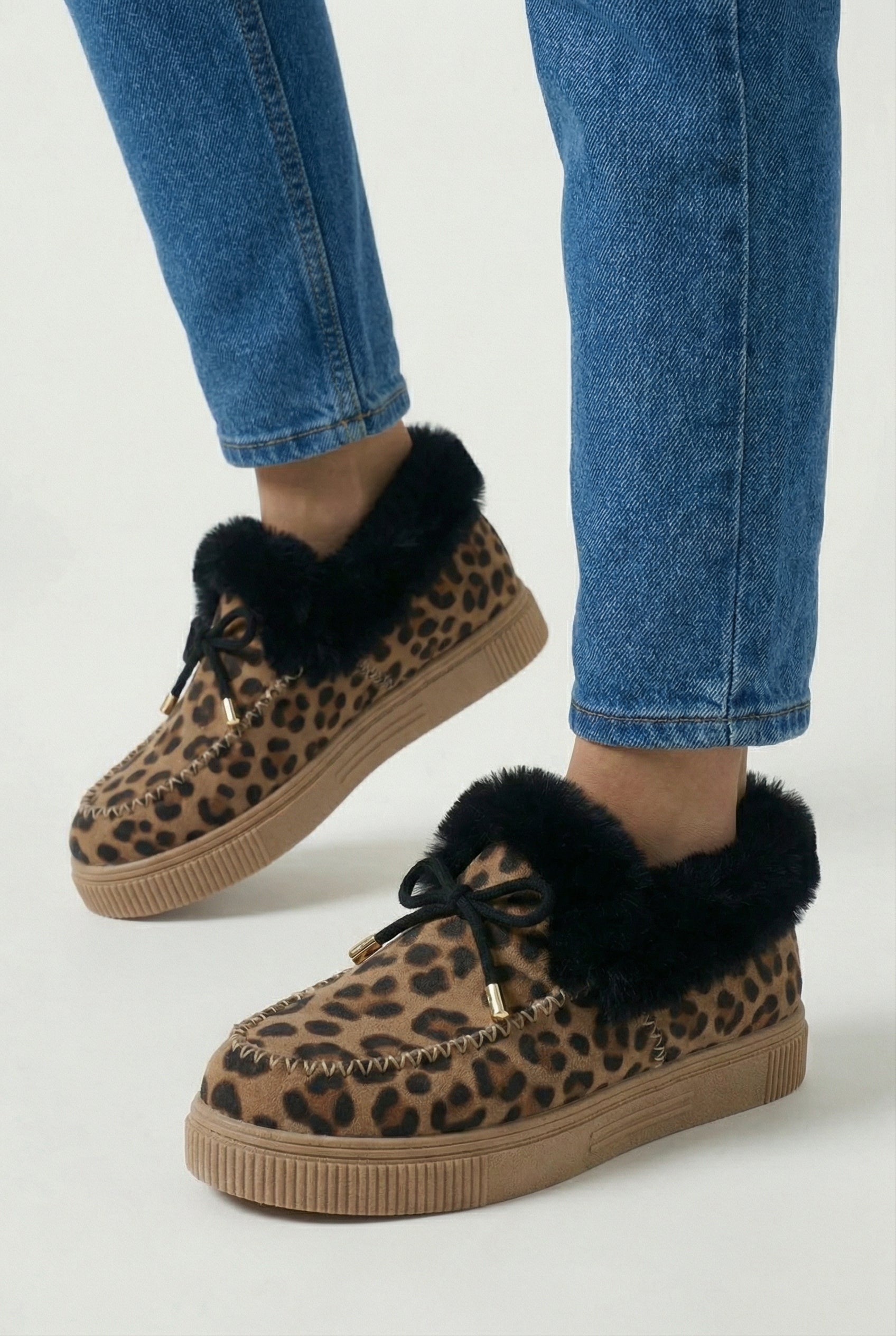Women’s Snow Boots : Women's Leopard Print Winter Boots in van Vanda Liamo