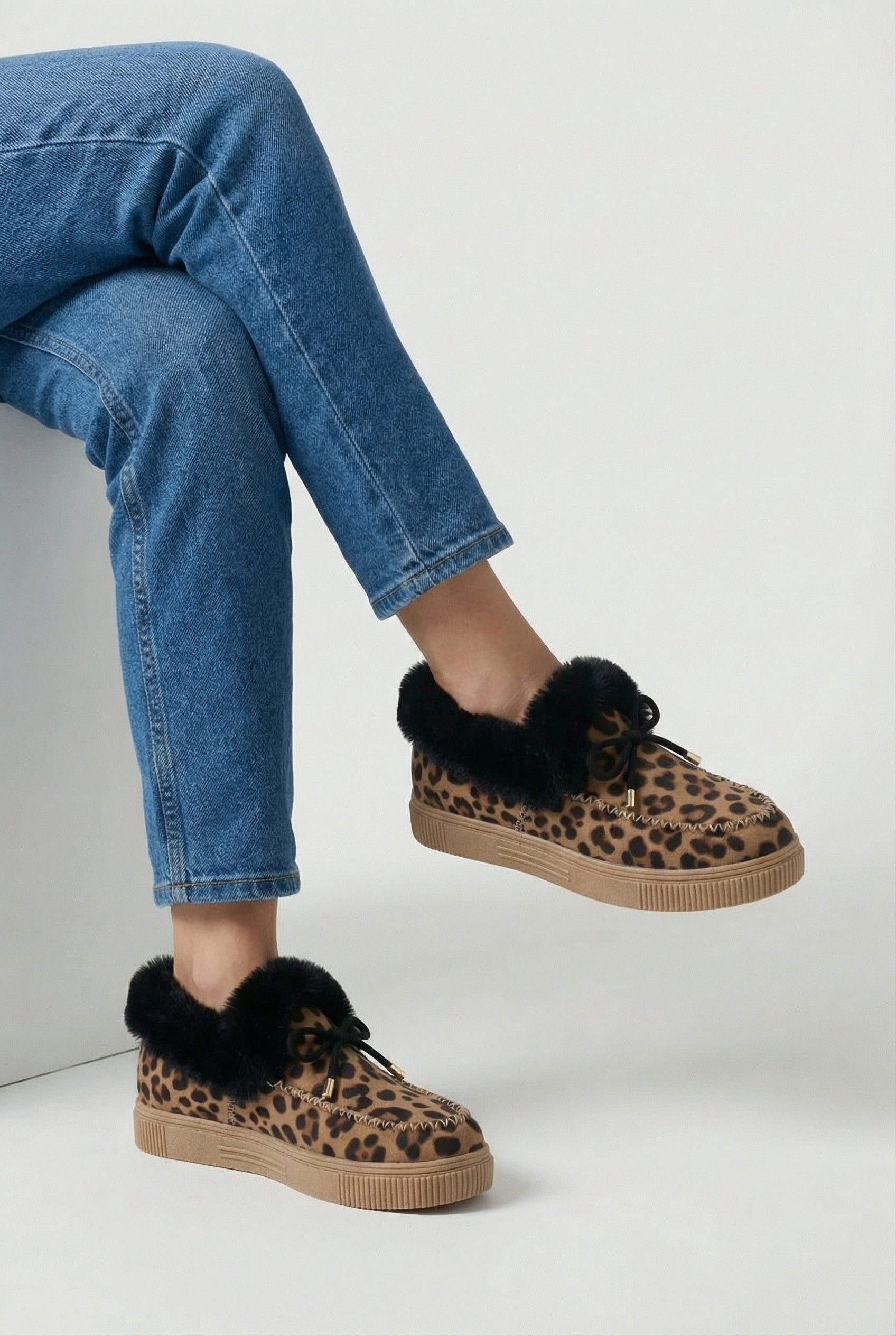 Women’s Snow Boots : Women's Leopard Print Winter Boots in van Vanda Liamo