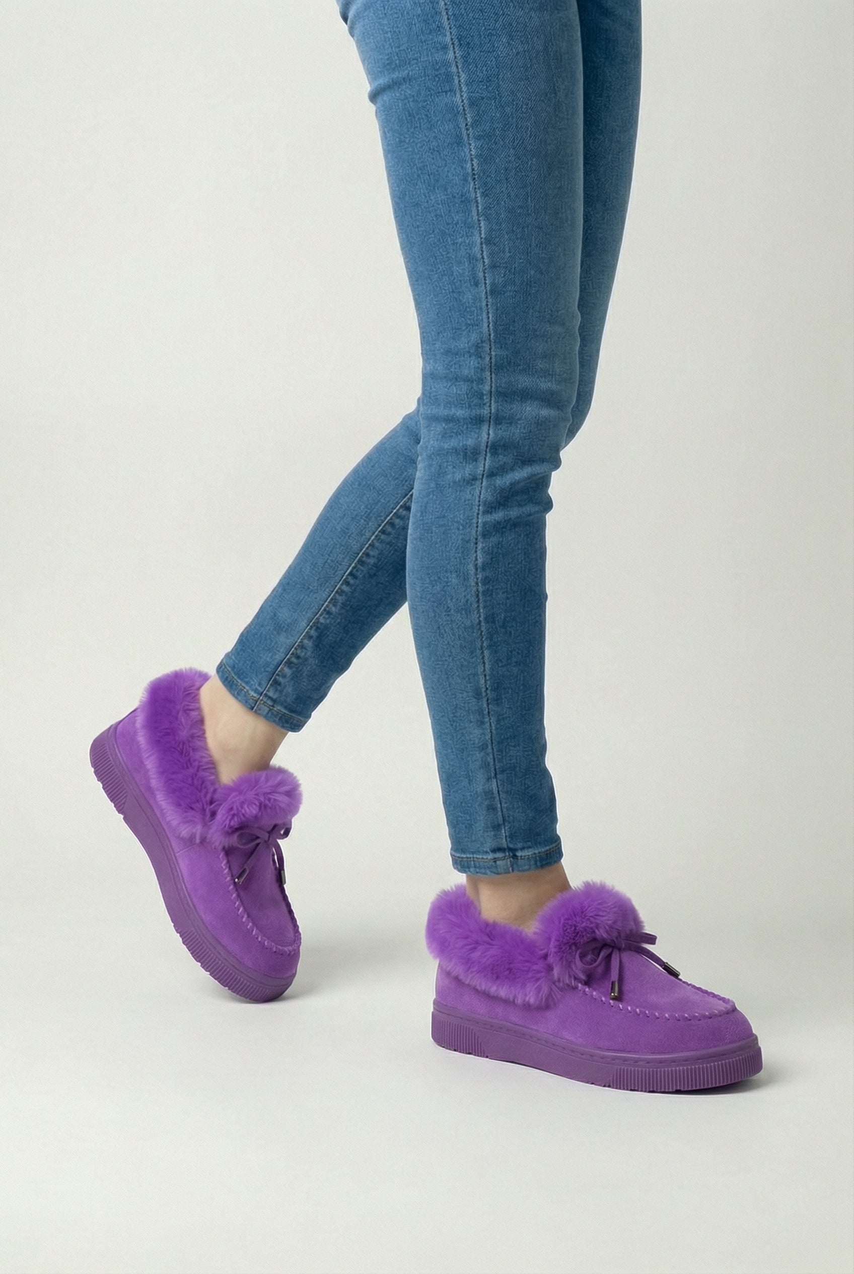 Women’s Snow Boots : Women's Purple Winter Snow Boots in van Vanda Liamo