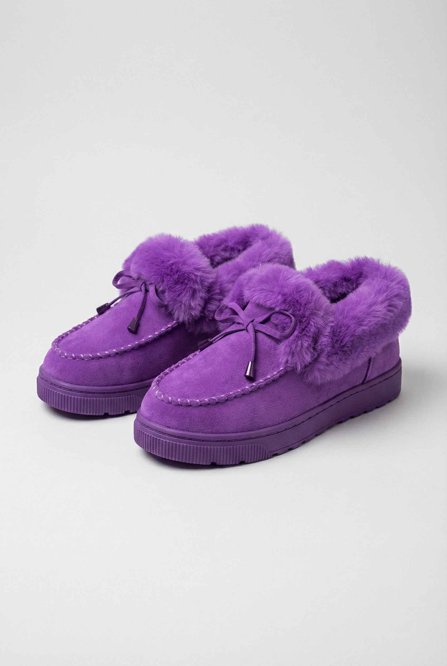 Women’s Snow Boots : Women's Purple Winter Snow Boots in Purple van Vanda Liamo