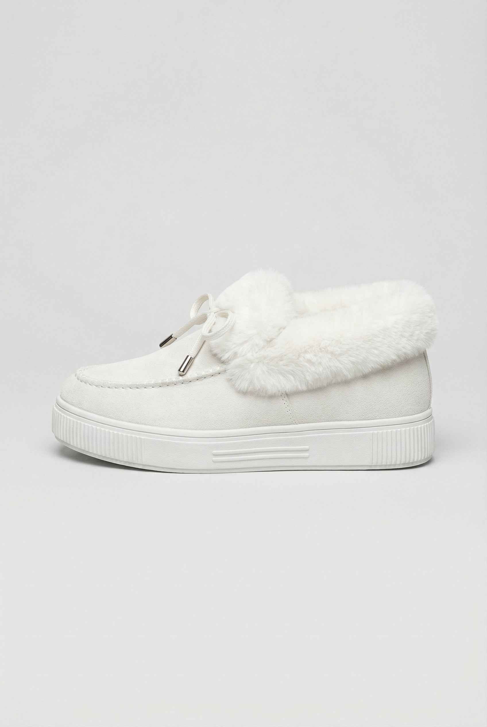 Women’s Snow Boots : Women's White Insulated Winter Boots in van Vanda Liamo