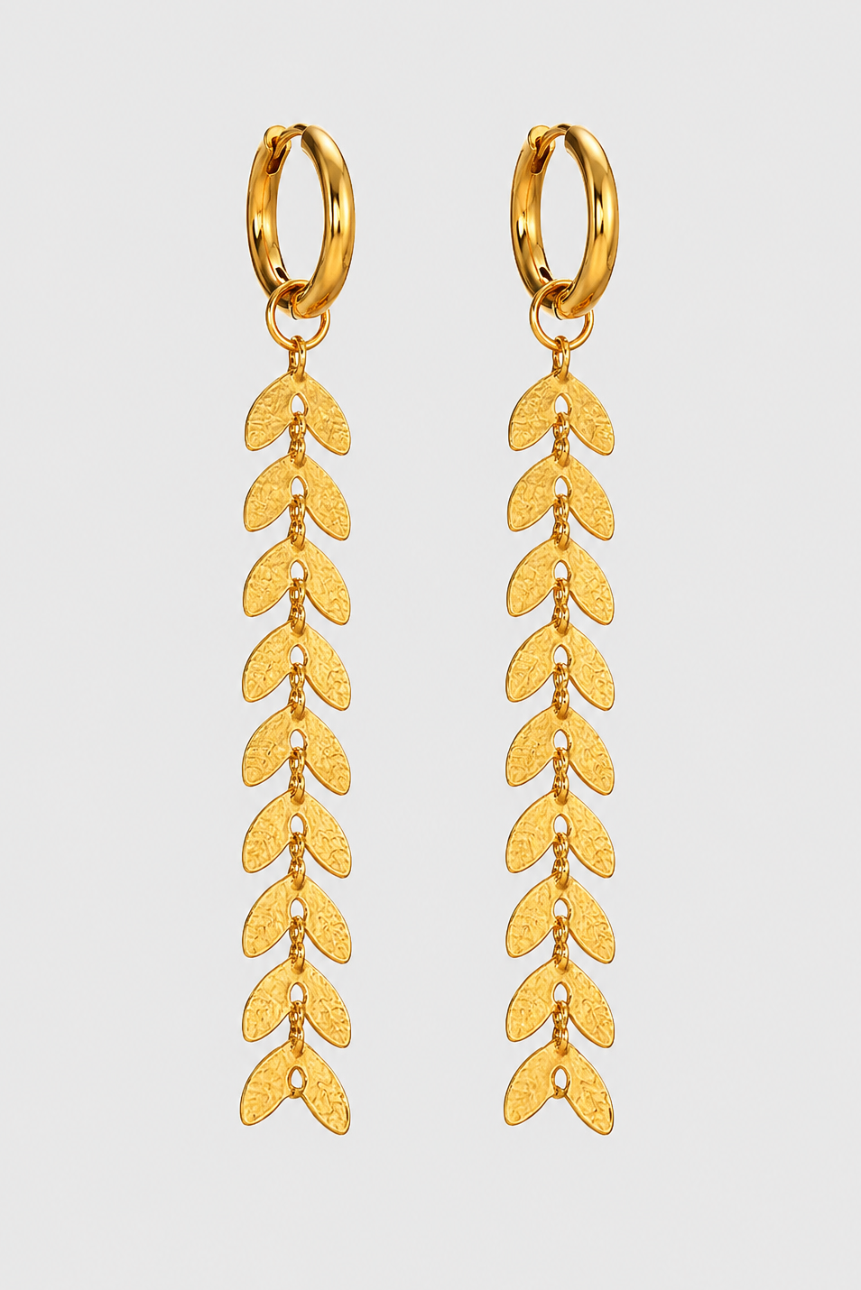 Women’s Gold Fishtail Dangle Earrings – Lightweight & Effortlessly Chic