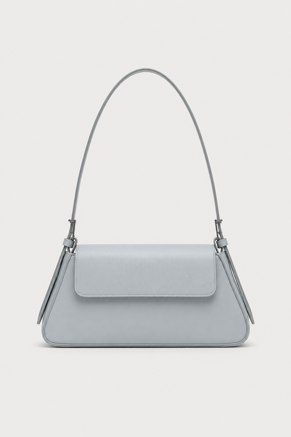 Schoudertas : Women's Small Vegan Leather Shoulder Bag - Chic Crossbody Purse in Blue van Vandaliamo