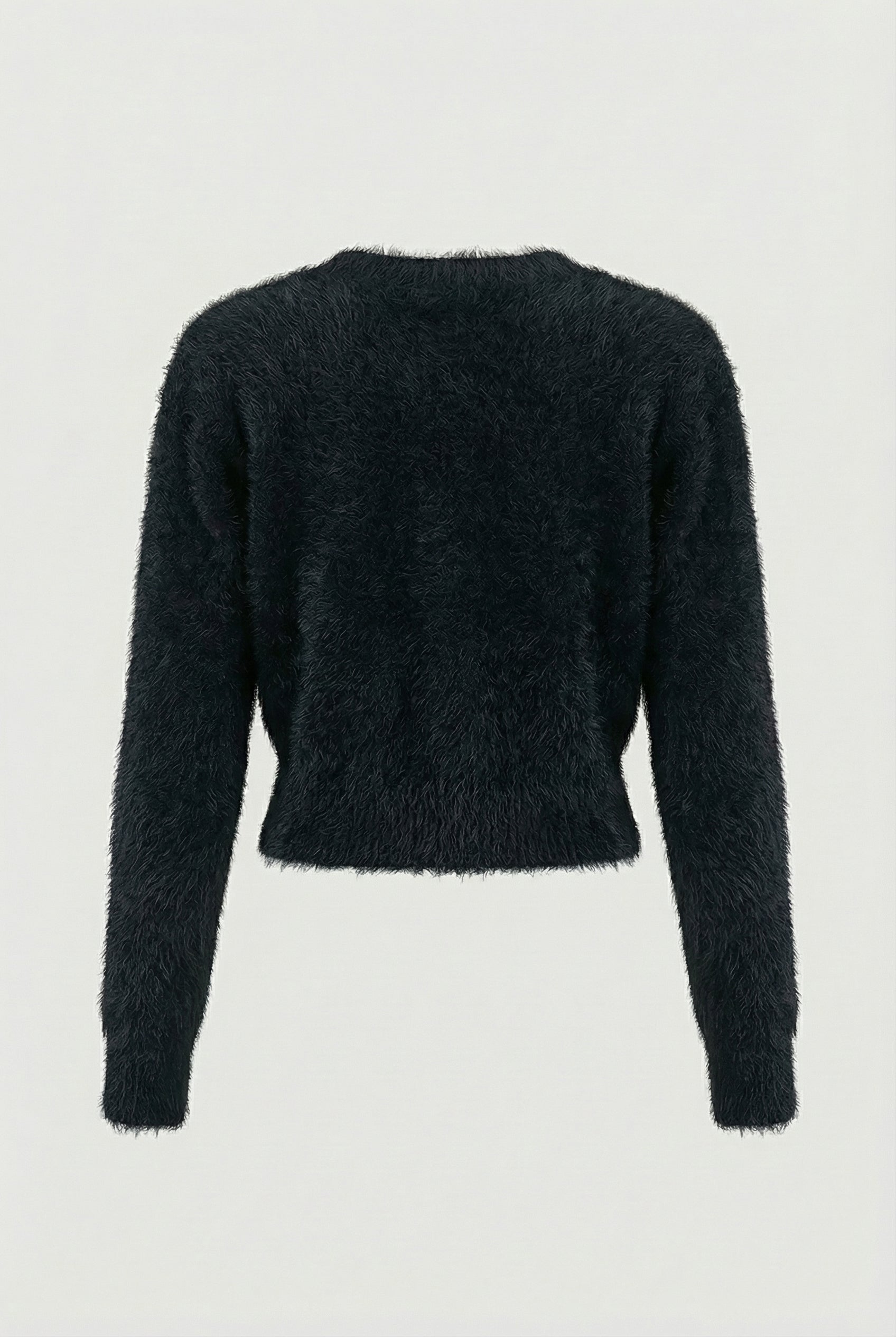 Cardigan : Women's Black V-Neck Knit Cardigan Sweater - Soft & Lightweight in van Vanda Liamo