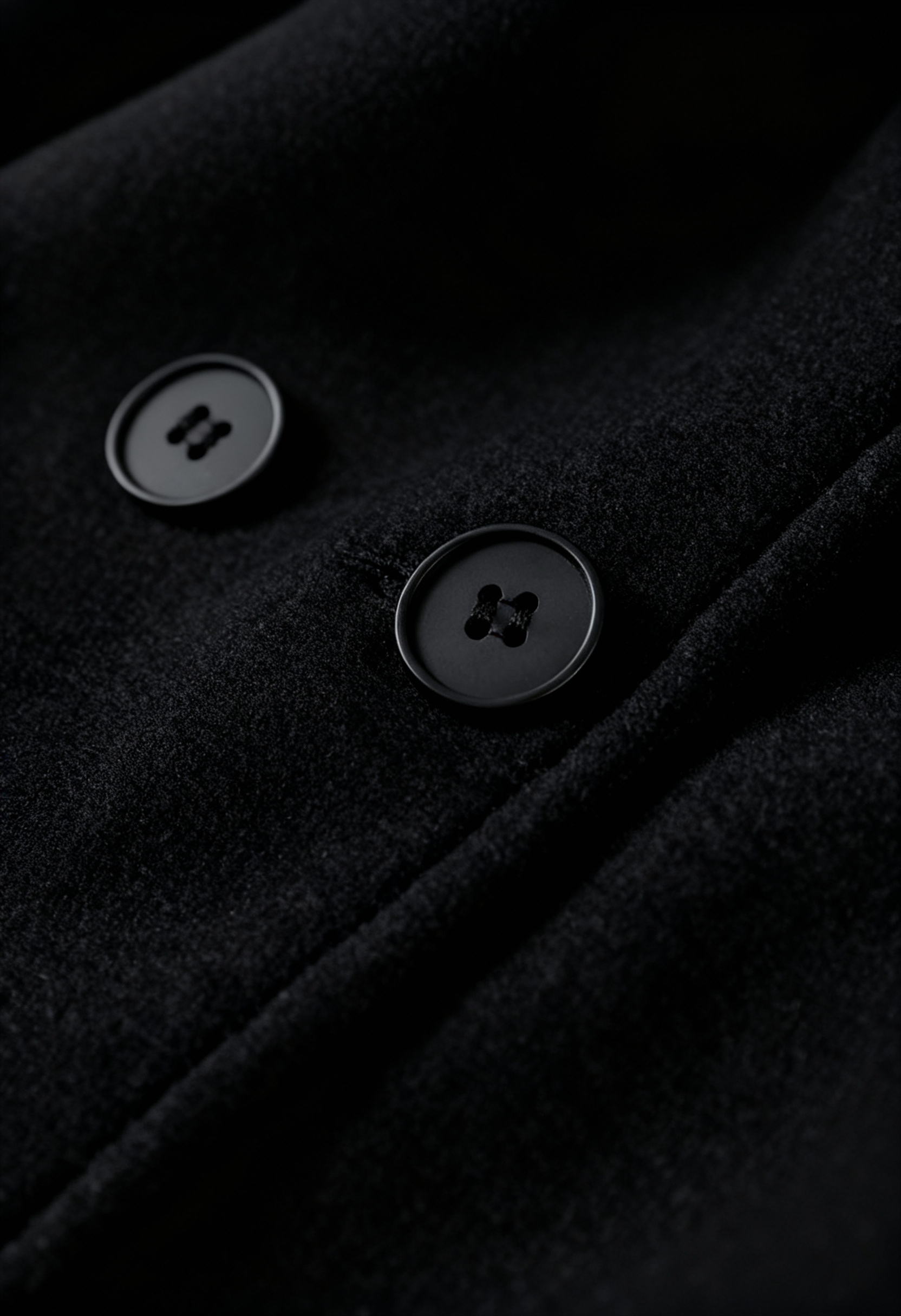 Coat : Women's Black Double-Breasted Long Trench Coat with Belt in van Vanda Liamo