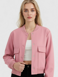 Women's Pink Bomber Jacket