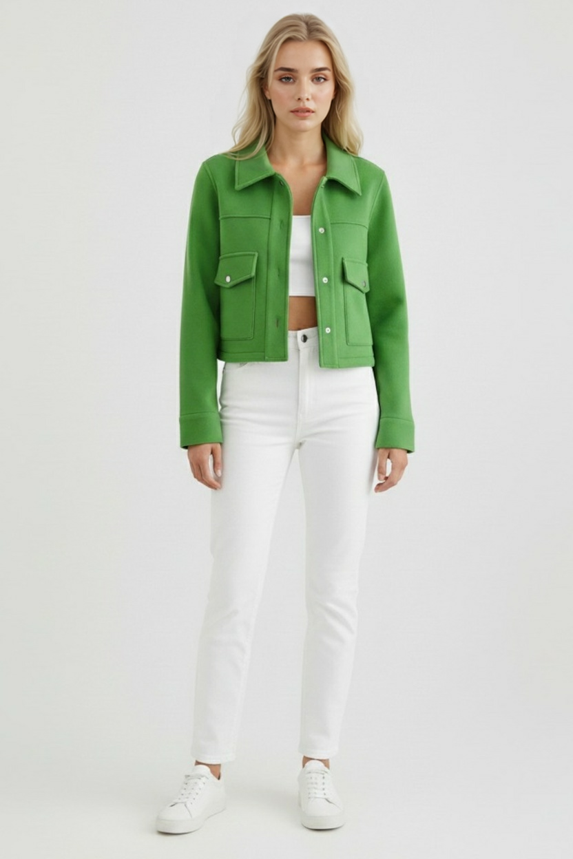 Jacket : Women's Long Sleeve Jacket - Lightweight & Stylish Outerwear in van Vanda Liamo