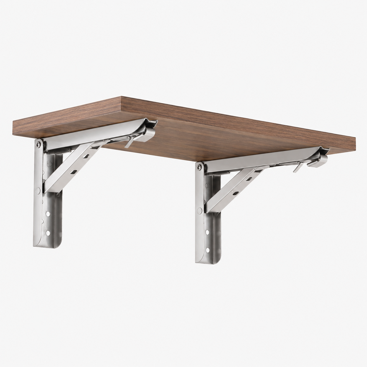Foldable Wall Shelf Brackets - Set of 2, Space-saving and Practical