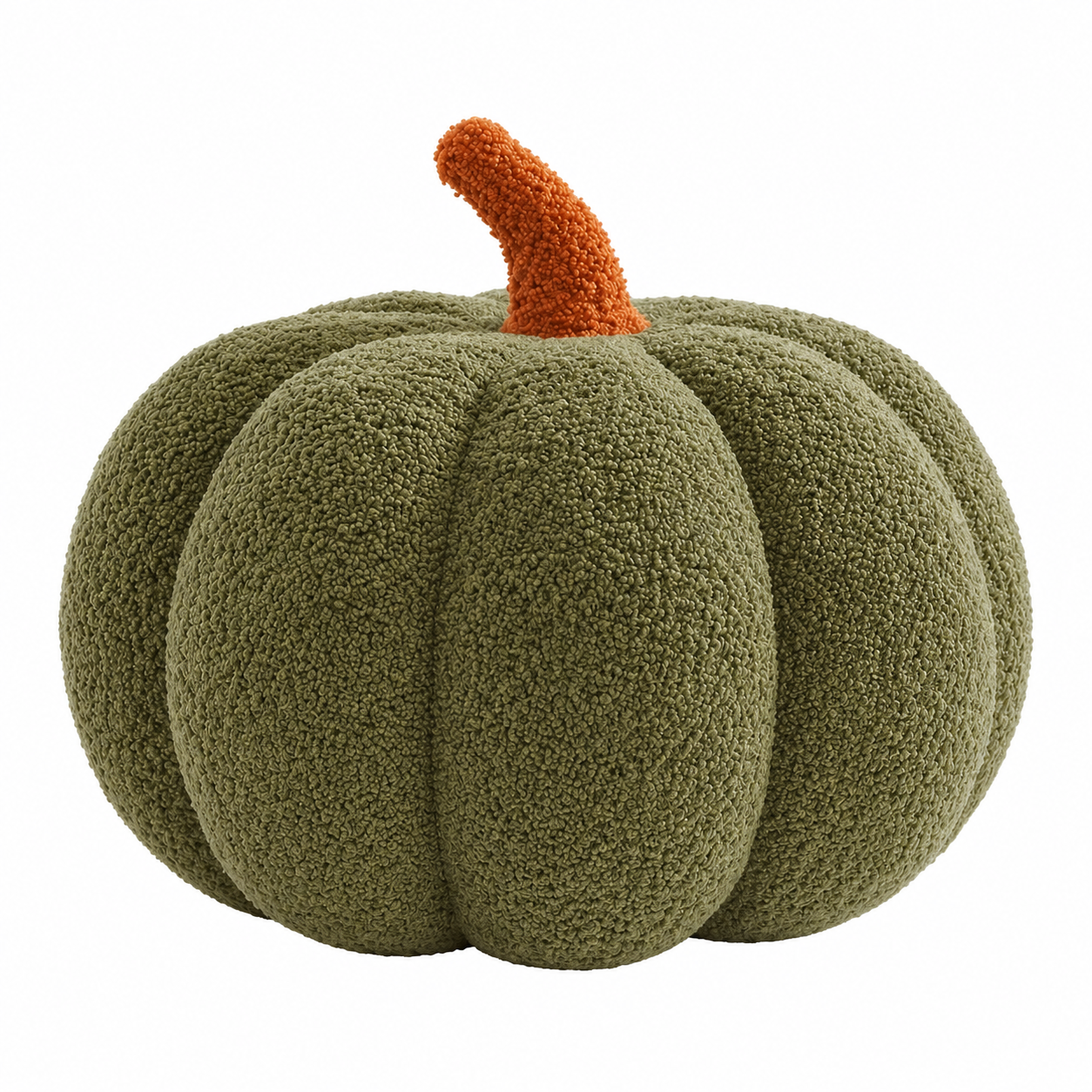 Plush Pumpkin Decorative Pillow - Soft Autumn and Halloween Decoration