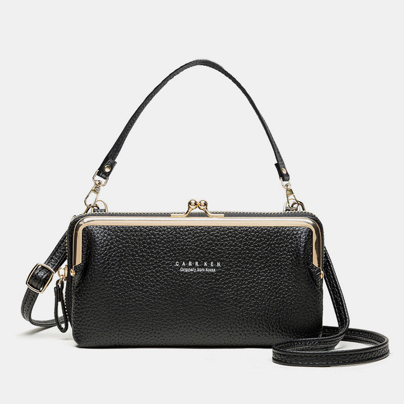 Trendy Crossbody Mobiele Tas - Ruim, Stijlvol en Veilig Sluitmechanisme