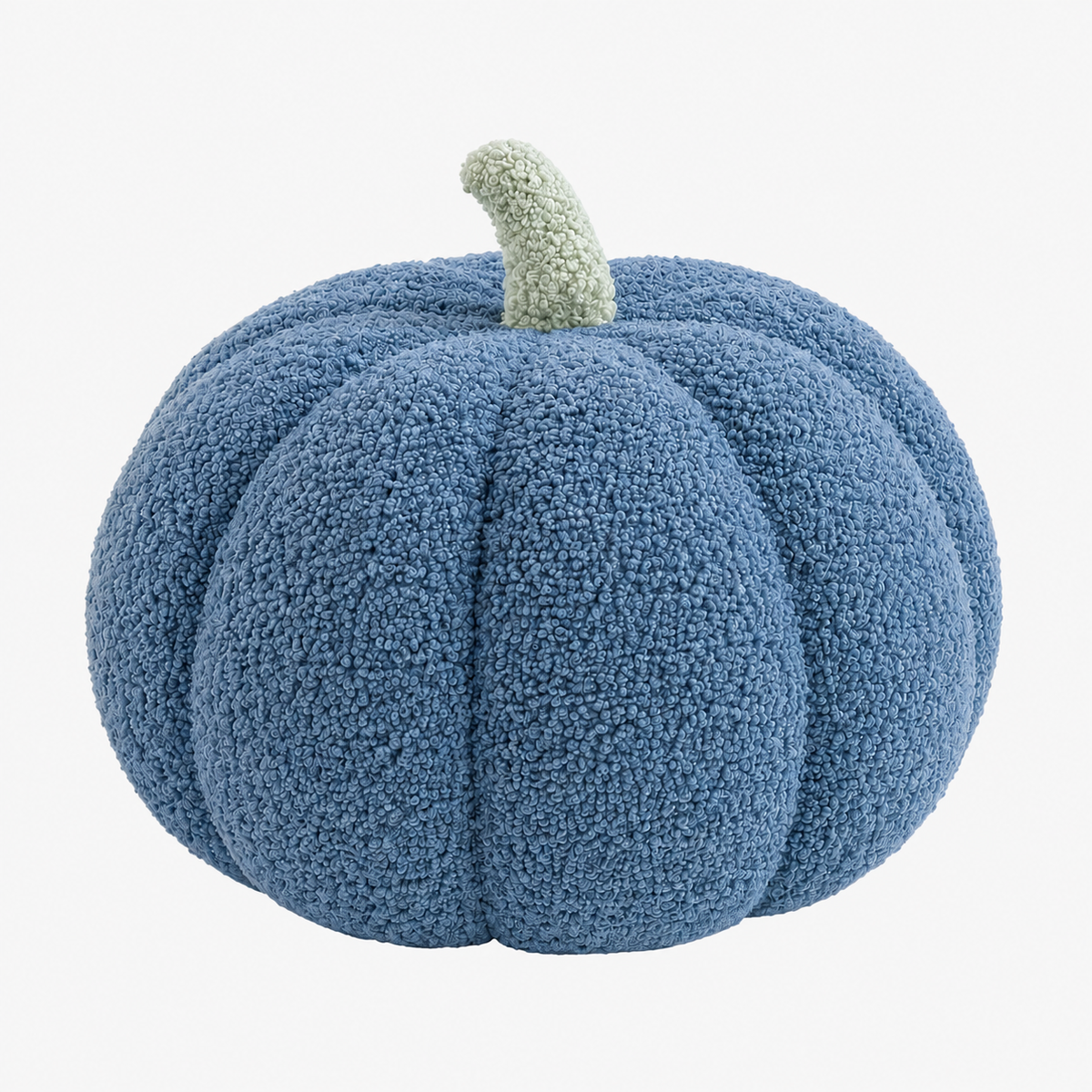 Gifts – Seasonal – Halloween : Plush Pumpkin Decorative Pillow - Soft Autumn and Halloween Decoration in Blue van Vandaliamo