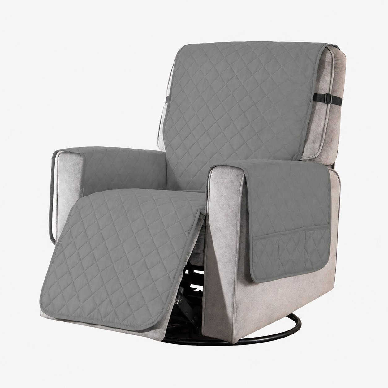 house & garden : Universal Soft Armchair Cover in Light Gray van Vandaliamo