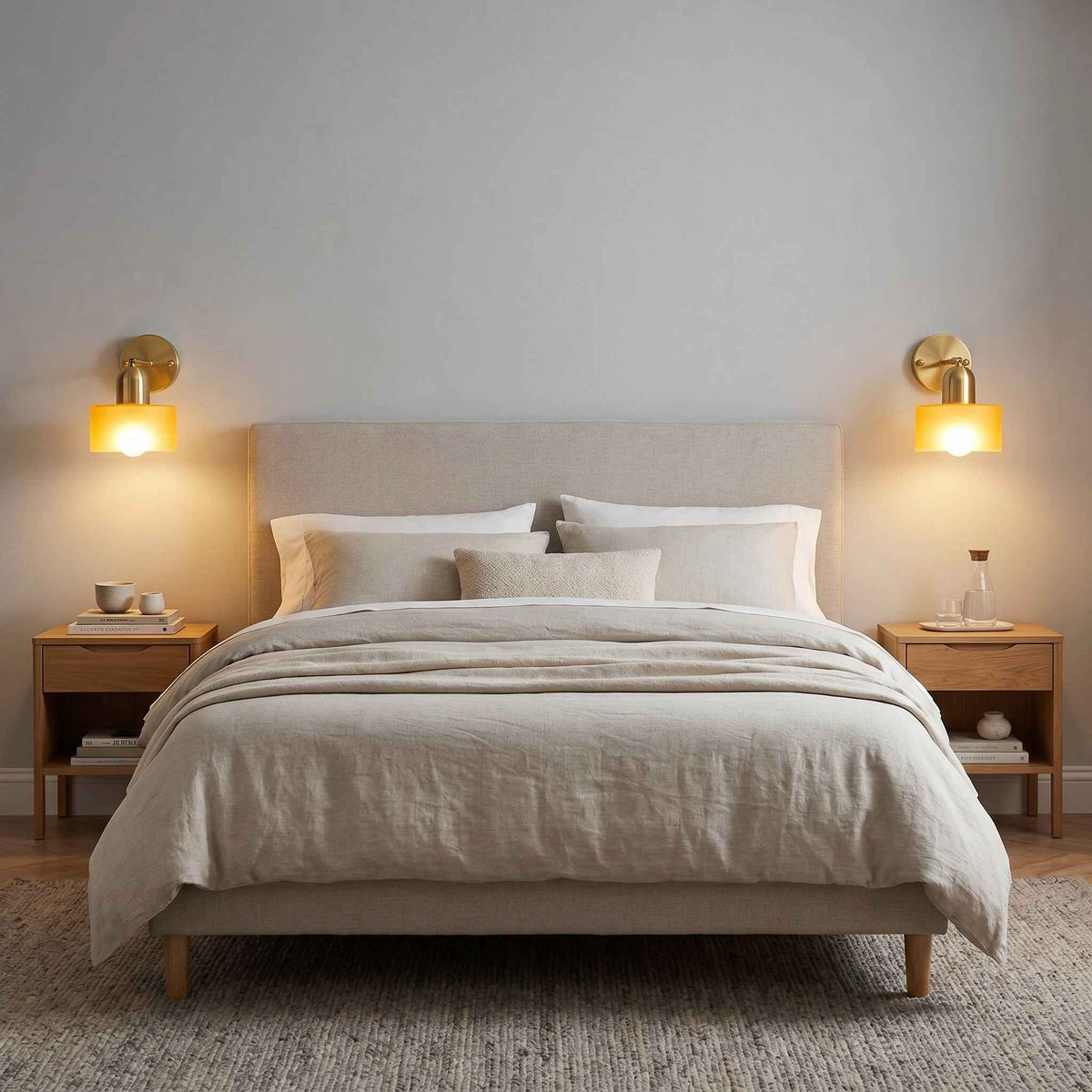 wall lamp : Bauhaus Colored Glass Wall Lamp - Modern Flush Mount Light in van Havelalights