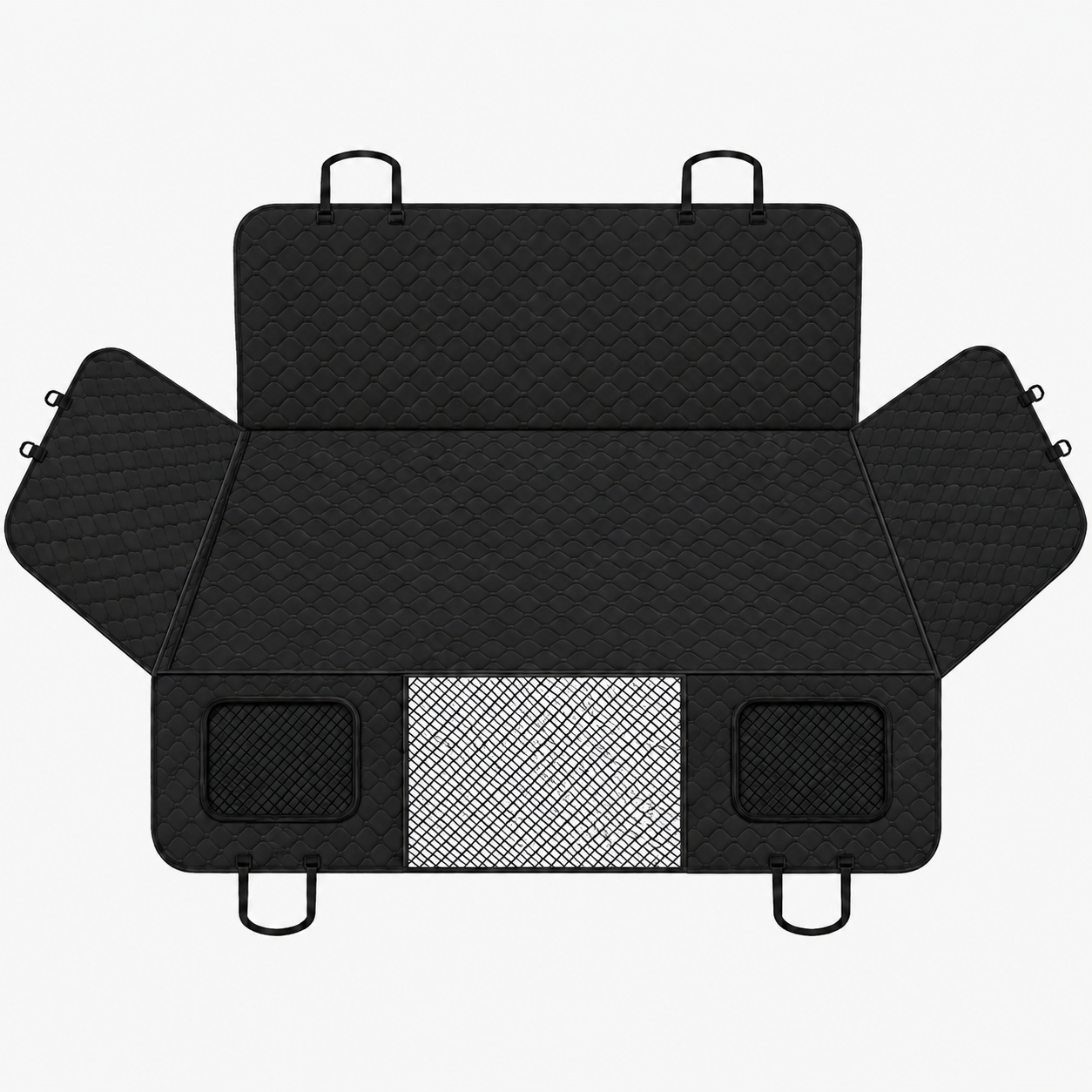 Pets & Supplies : Waterproof Black Car Seat Cover for Dogs - Universal, Extendable, Non-Slip, Full Protection in van Vandaliamo