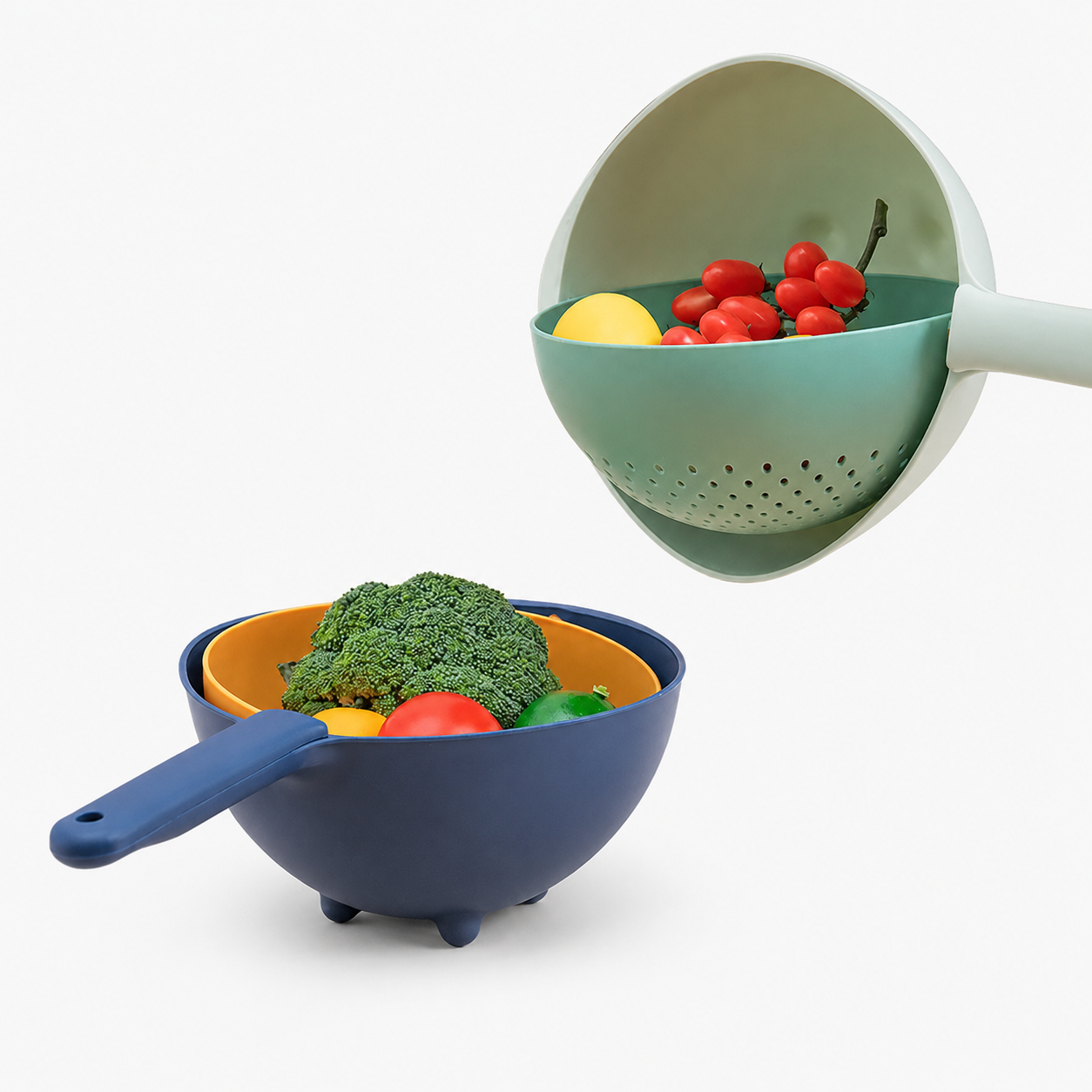 Double-Layer Foldable Dish Drying Rack