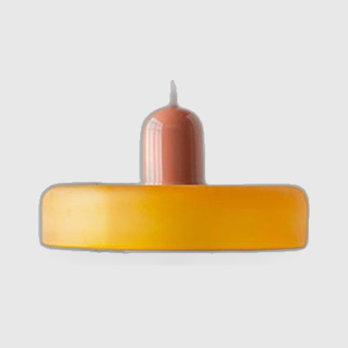 Bauhaus Style Glass Pendant Light with Ring Shade