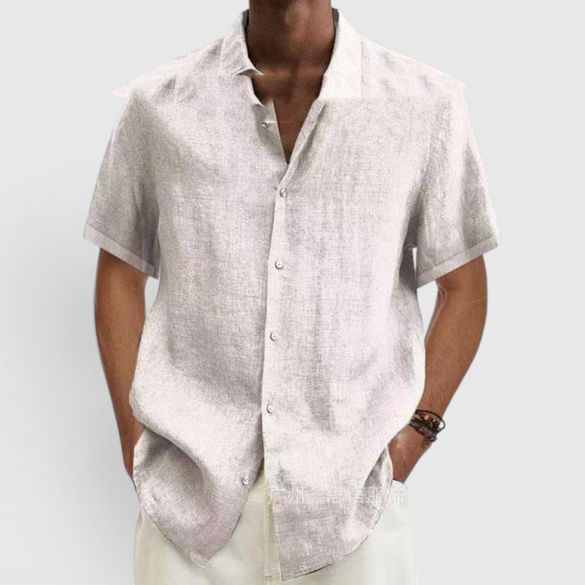 Fashion : Men's Casual Short-Sleeve Shirt - Everyday Button-Up in van Vanda Liamo