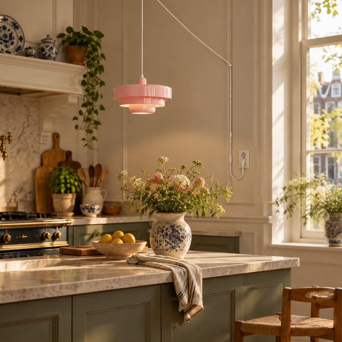Home Decor : Retro Bauhaus Plug-In Pendant Light - Multi Color in van Vandaliamo