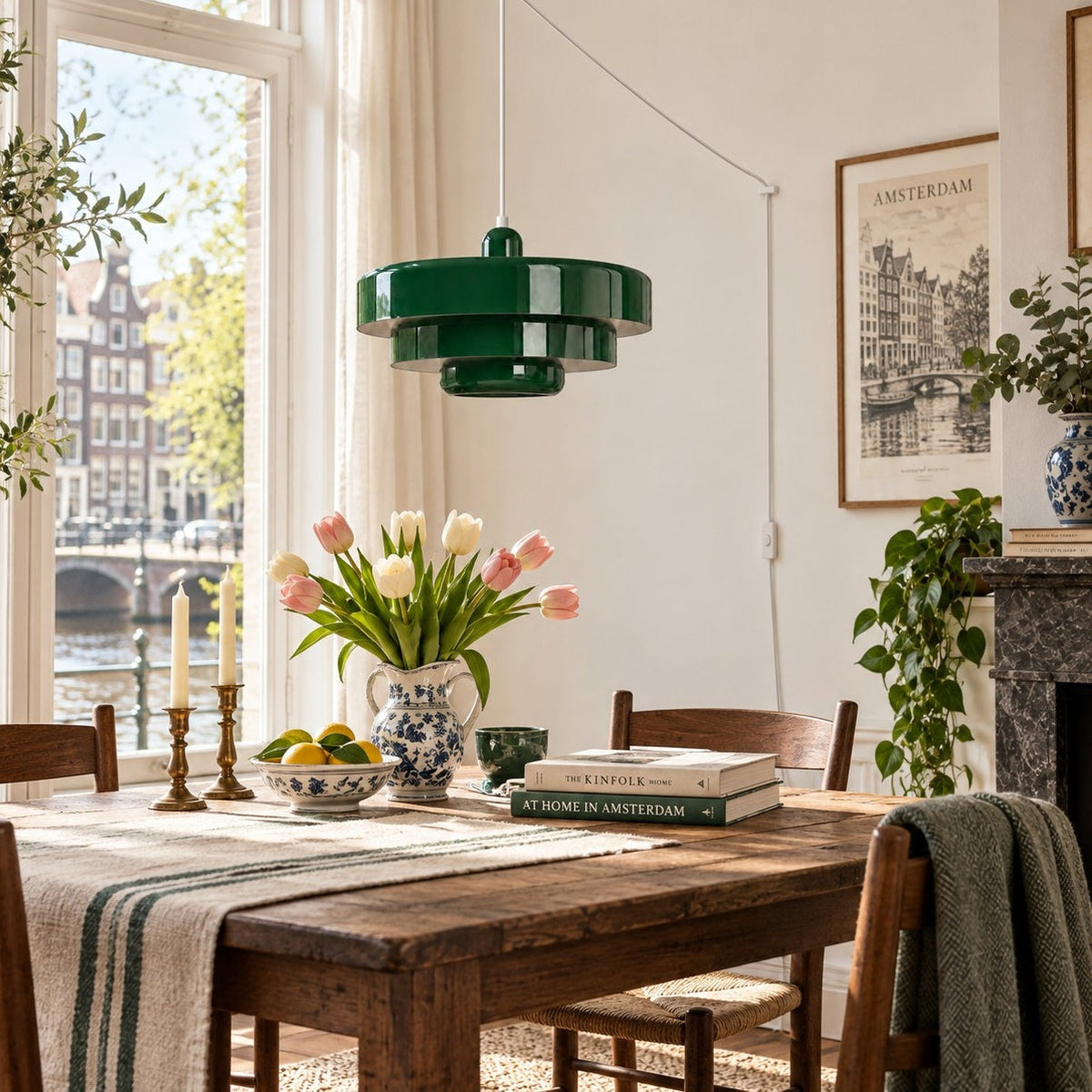Home Decor : Retro Bauhaus Plug-In Pendant Light - Multi Color in van Vandaliamo