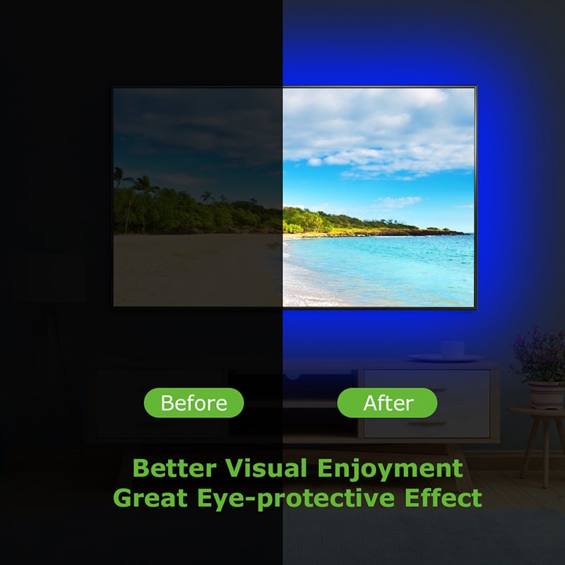 LED Strip Light : TV Backlight LED Strip – 16 Colors, USB Powered in van Vanda Liamo
