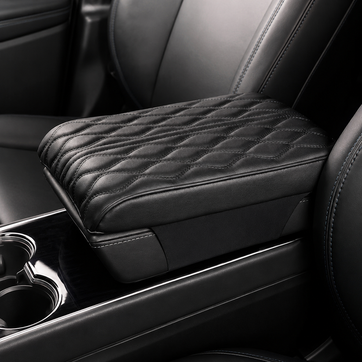 Memory Foam Leather Car Armrest Cushion (Universal style)