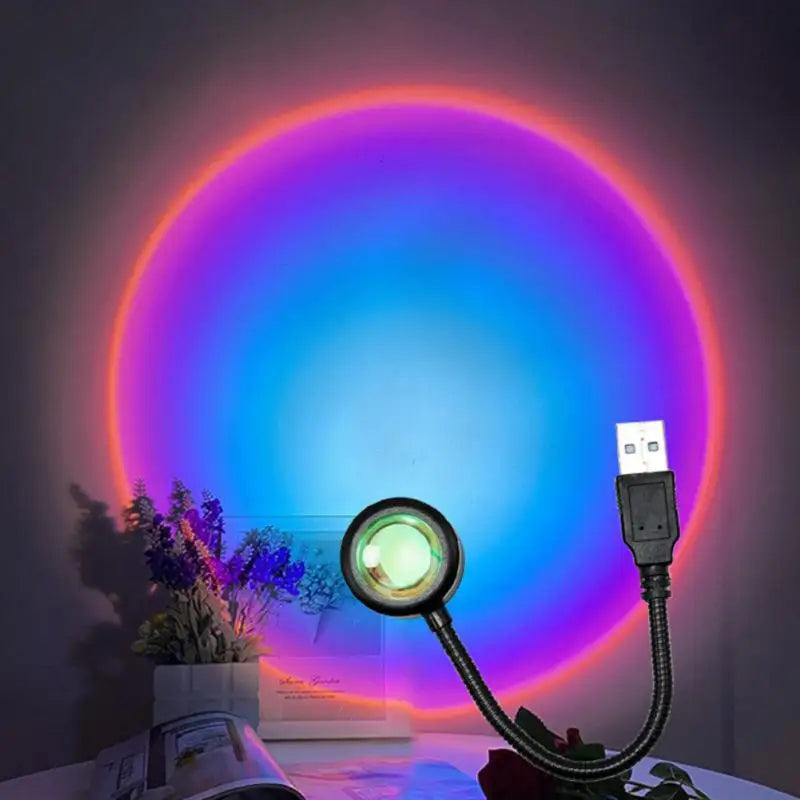 Projection Ambient Lamp : Sunset Projection Lamp – Rainbow Prism Ambient Light in van Vanda Liamo