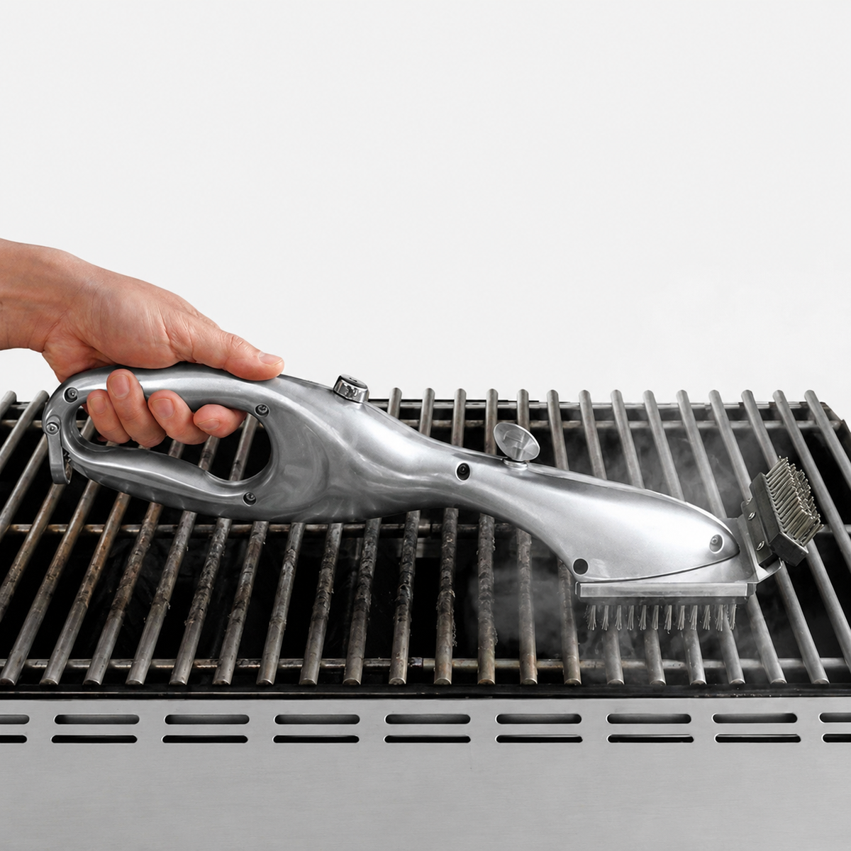 Steam-Powered BBQ Grill Cleaning Brush