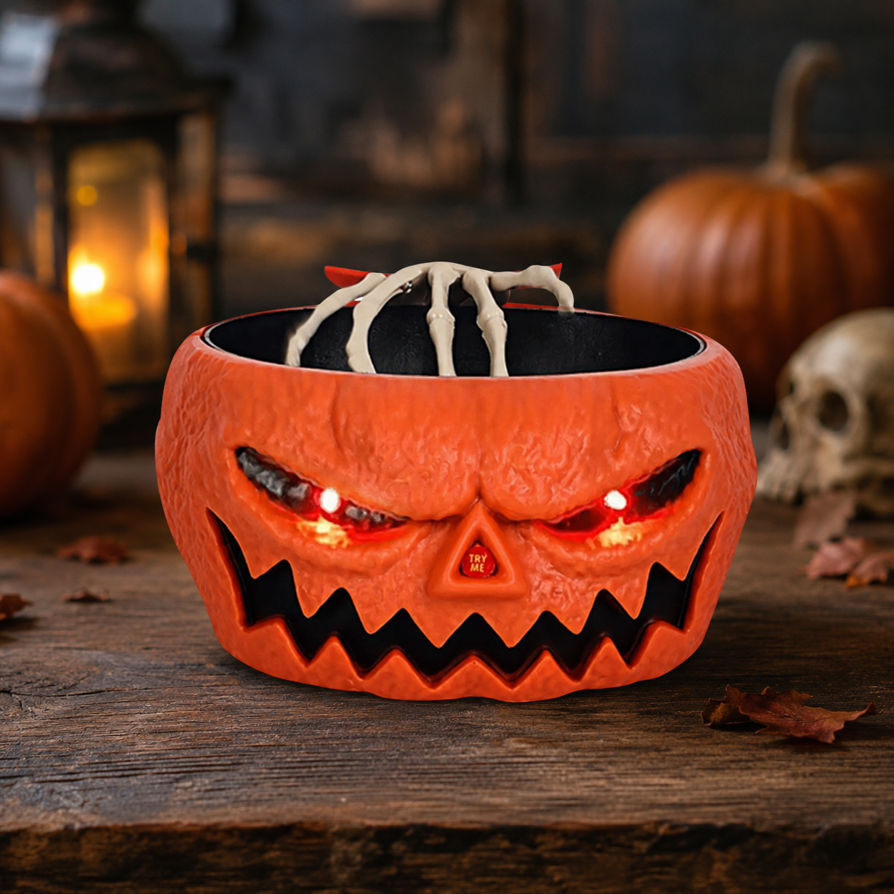 Gifts – Seasonal – Halloween : Motion Sensor Skeleton Hand Candy Bowl in van Vandaliamo