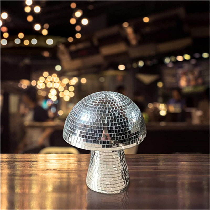 Decorative Accent Lamp : Disco Ball Mushroom Lamp – Mirror Mosaic Accent Light in van Vanda Liamo