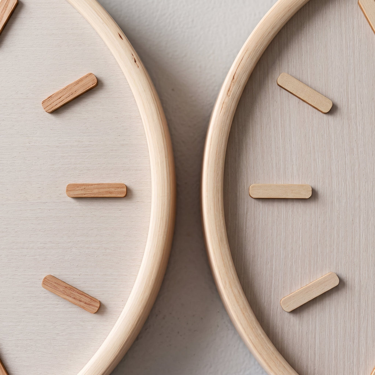 wall clock : DashClock Silent Wooden Wall Clock in van Roselva