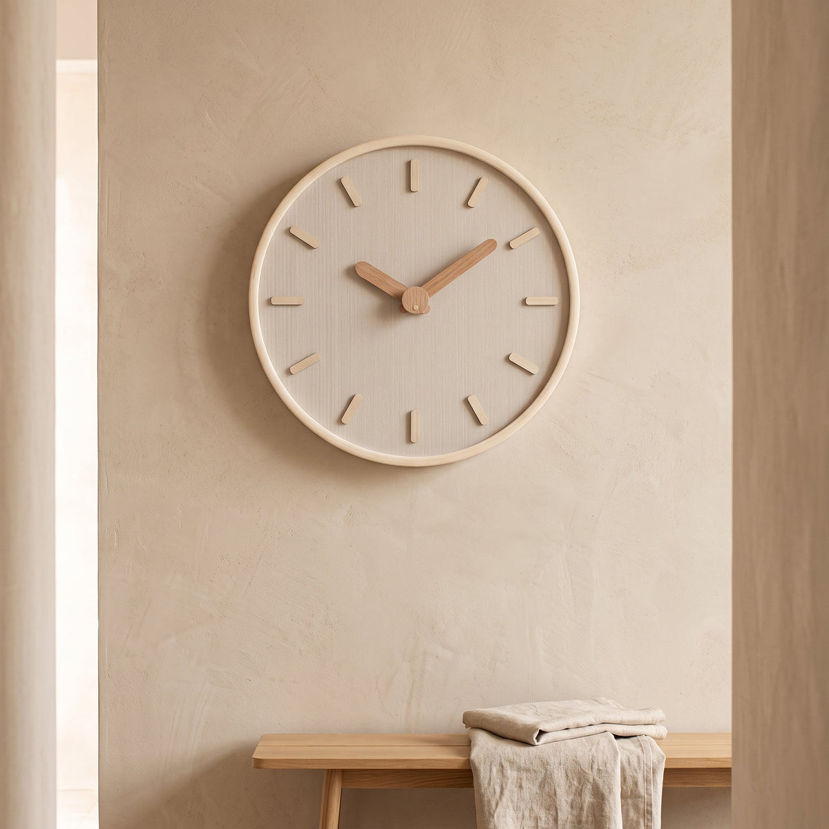 DashClock Silent Wooden Wall Clock