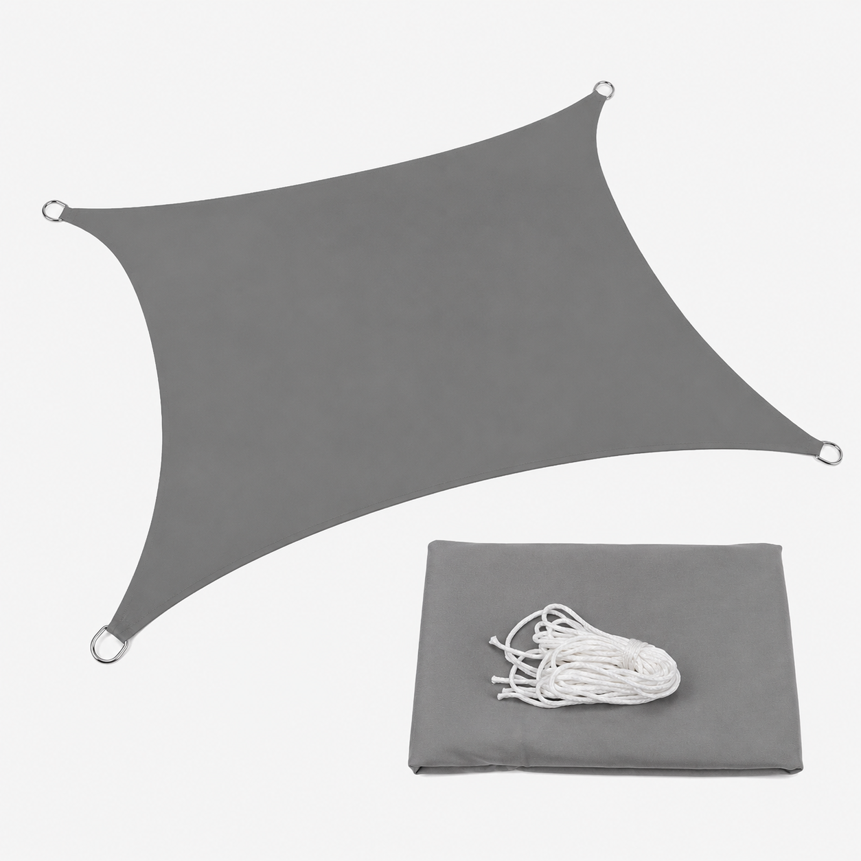house & garden : SailShade - Waterproof Outdoor Sun Shade in Grey van Vandaliamo