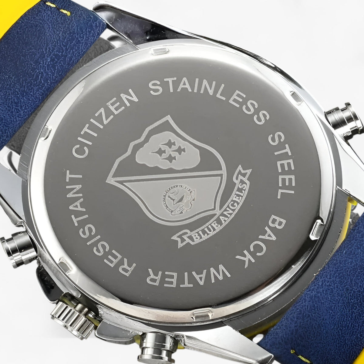 Watch : Men's Chronograph Watch MultiSteel 42mm – Steel Silver, Blue Dial in van Vanda Liamo