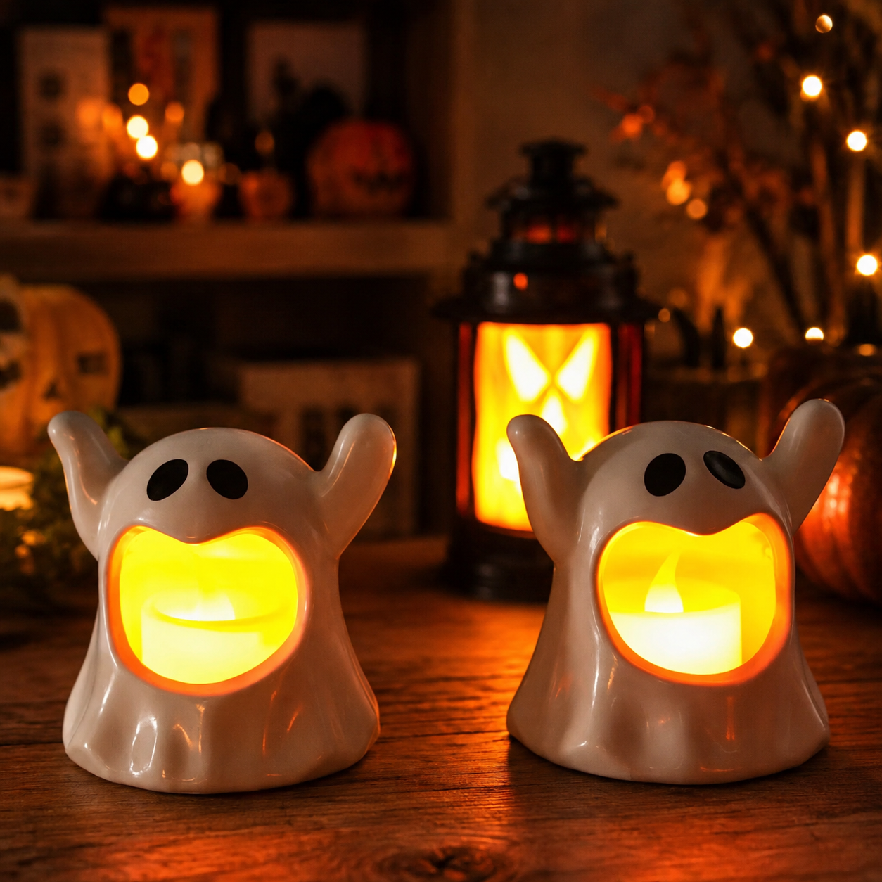 Gifts – Seasonal – Halloween : Ghost-Shaped LED Halloween Accent Lamp in van Vandaliamo