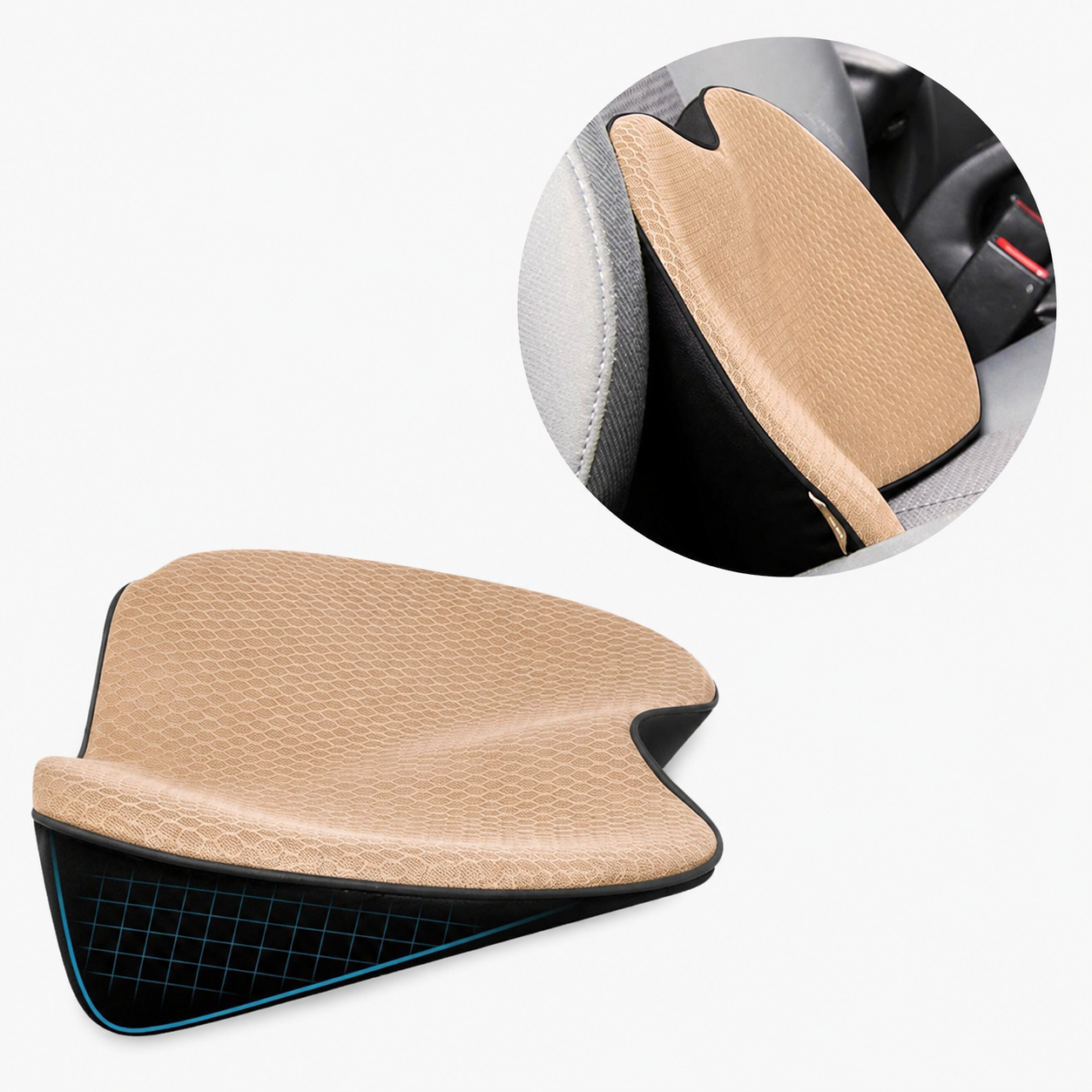 Memory Foam Car Booster Seat Cushion