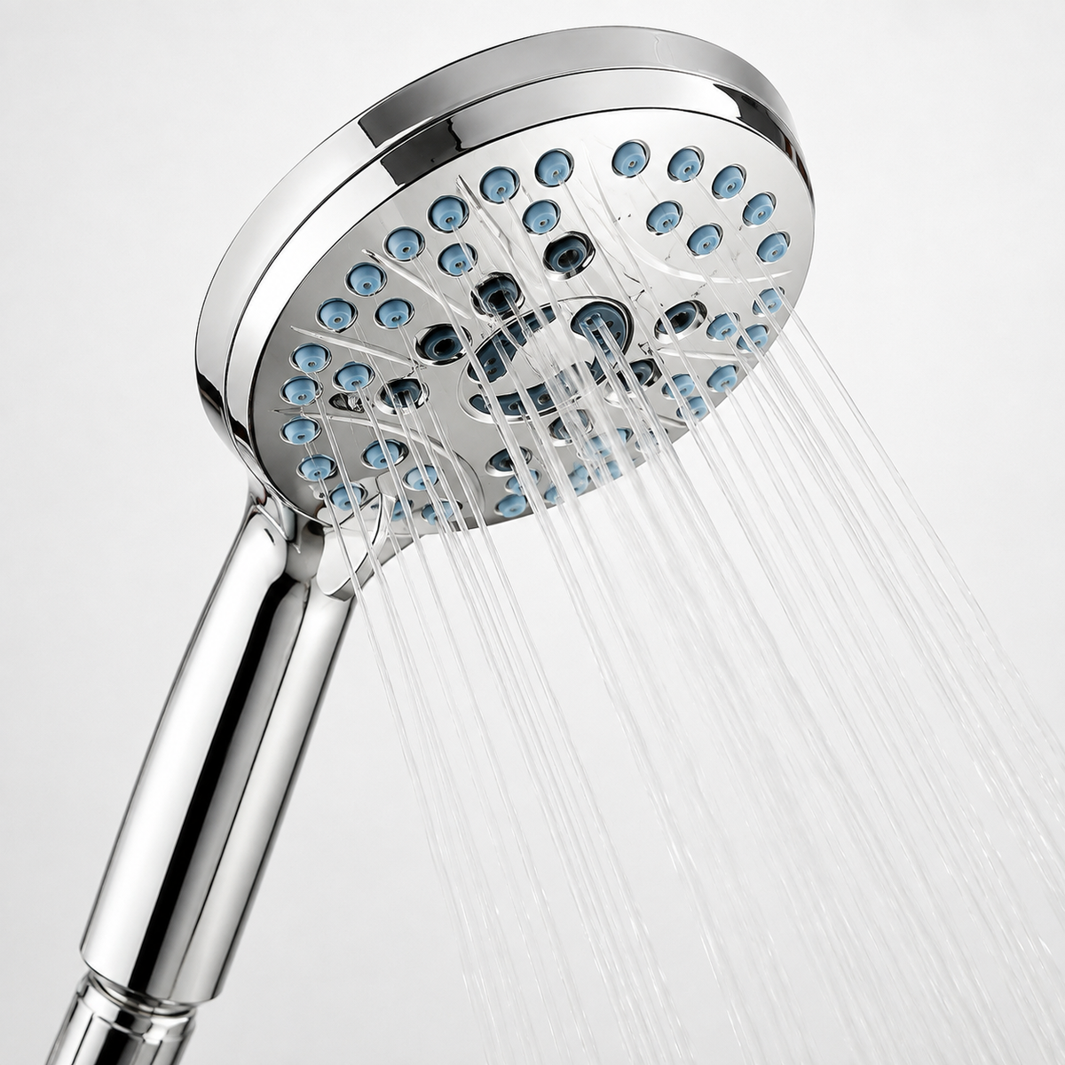8-Setting High-Pressure Handheld Shower Head with Hose