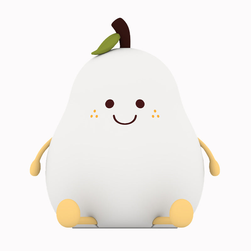 Silicone Night Light : Silicone Pear Night Light – Touch-Dim Bedside Lamp in van Vanda Liamo
