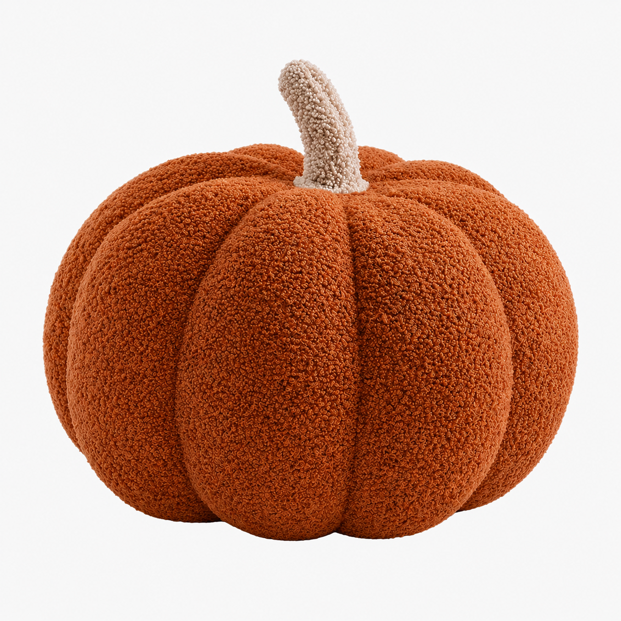 Plush Pumpkin Decorative Pillow - Soft Autumn and Halloween Decoration