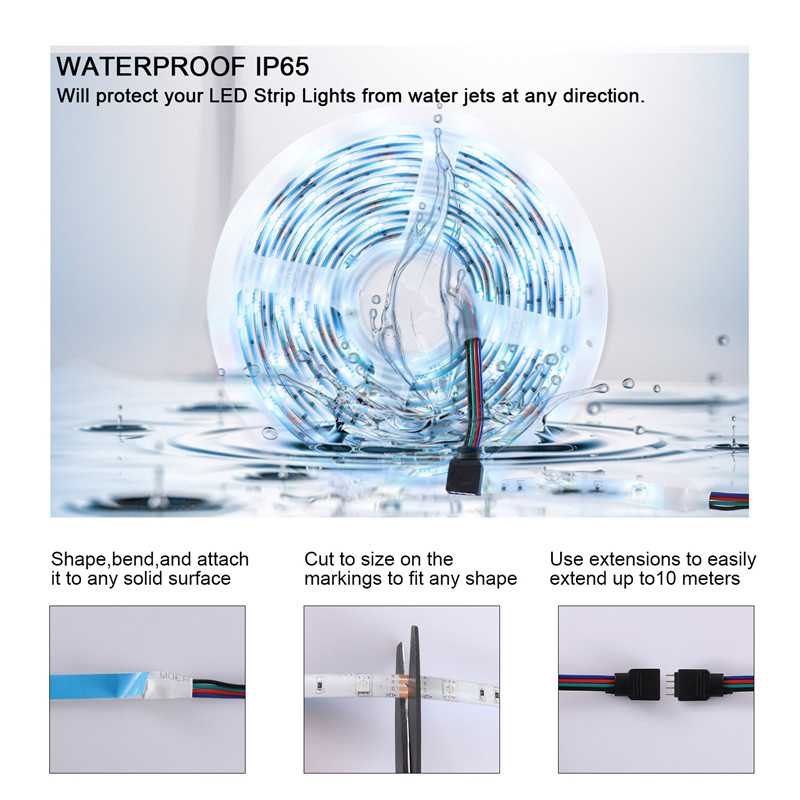 LED Strip Light : WiFi Smart RGB LED Strip Light – 32.8ft Waterproof in van Vanda Liamo