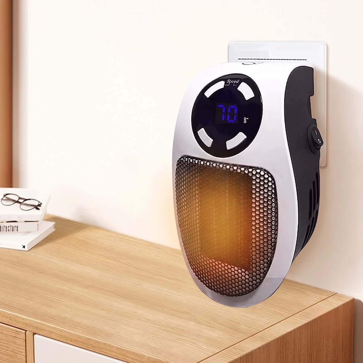 HeatPlug Mini Plug-In Space Heater