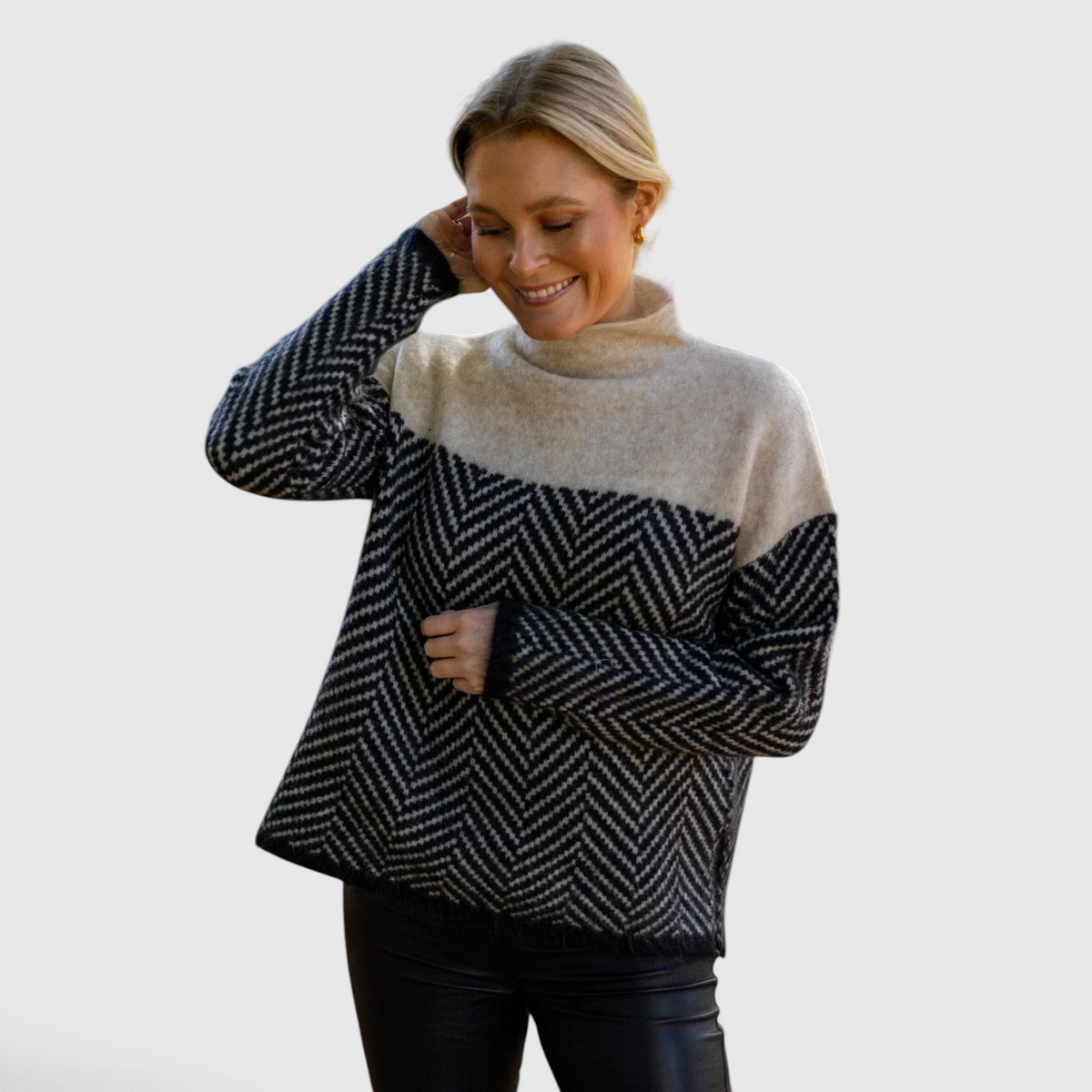 Women's Cashmere Turtleneck Sweater - Soft Knit Pullover