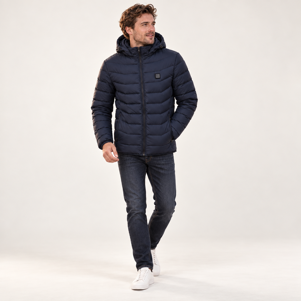 Jackets : Unisex Rechargeable Heated Winter Jacket - Adjustable Heat Zones in van Vanda Liamo