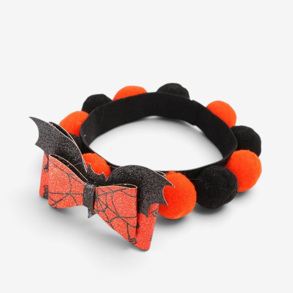 Gifts – Seasonal – Halloween : Halloween Pumpkin Skull Pet Collar in F van Vandaliamo